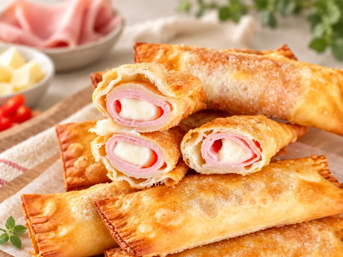 Tequeños de jamón y queso